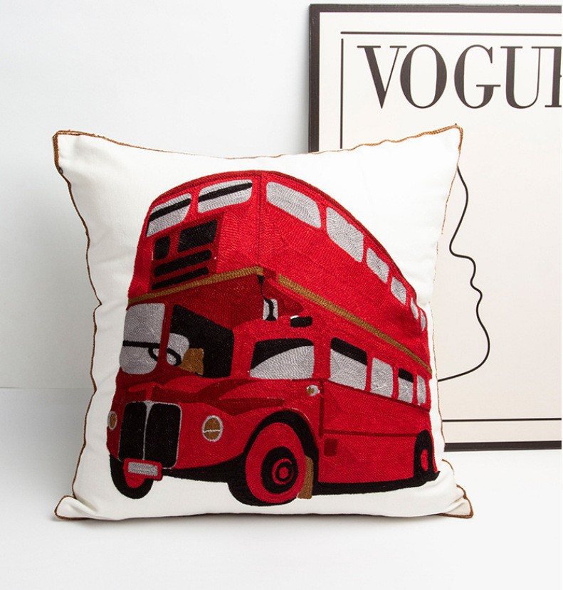 London Double Decker Bus Pillow  |  Room Accessories Room Accessories Room Accessories