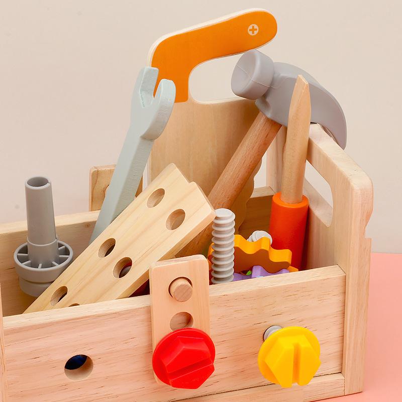 Minibrico Pretend Play Wooden Toolbox  |  Baby & Toddler Baby & Toddler Baby & Toddler