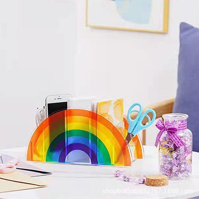 Mirrored Rainbow Bookends  |  Room Accessories Room Accessories Room Accessories