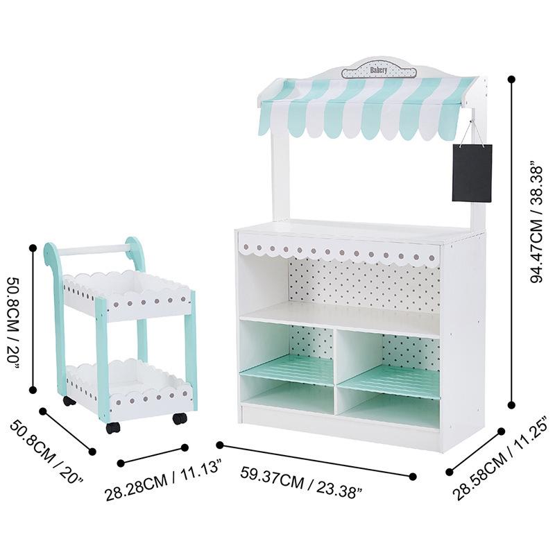 My Dream Bakery Shop Dessert Stand – White/Mint  |  Preschool Preschool Preschool