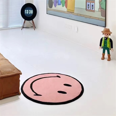 Smiley Rug – Pink- Small  |  Room Accessories Room Accessories Room Accessories