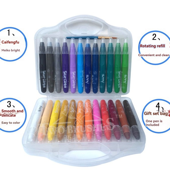 Sparkle Watercolor Gel Crayons – Set Of 12  |  Arts & Crafts Arts & Crafts Arts & Crafts