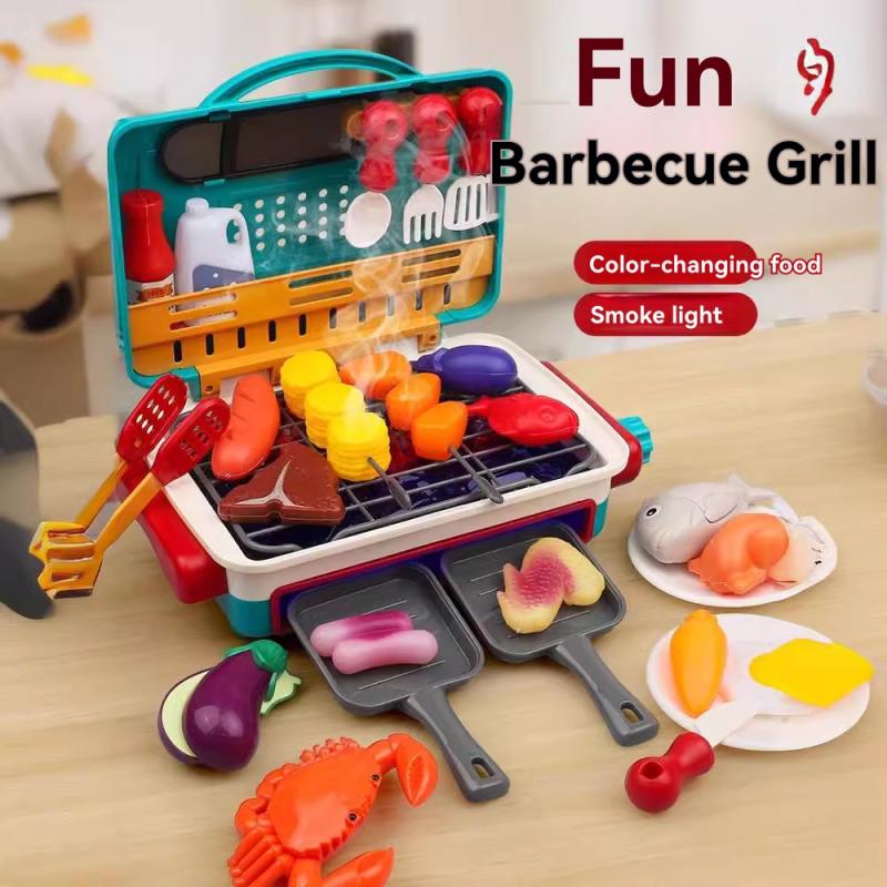 Wooden Barbeque Play Set  |  Preschool Preschool Preschool