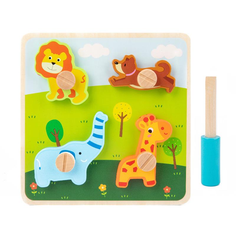 Wooden Puzzle & Balancing Game – Happy  |  Baby & Toddler Baby & Toddler Baby & Toddler